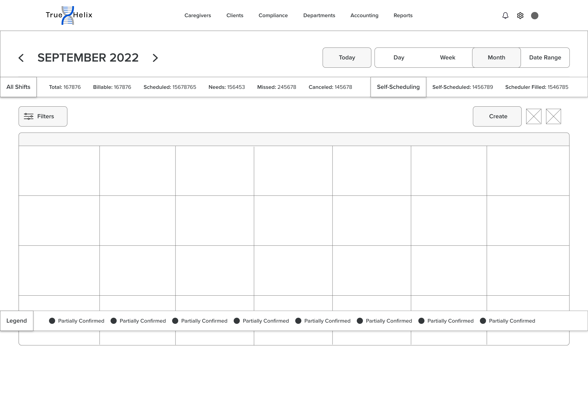 Calendar redesign option 2